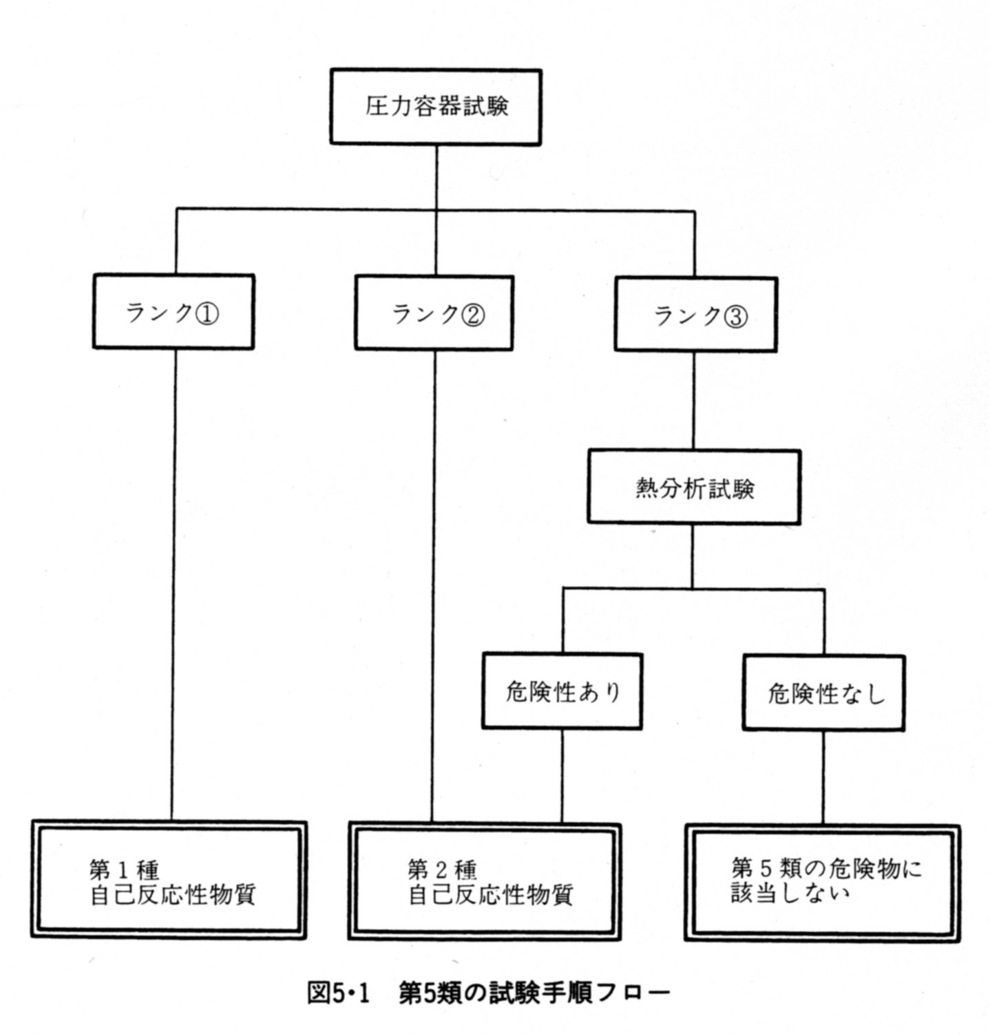 第5類の試験手順フロー